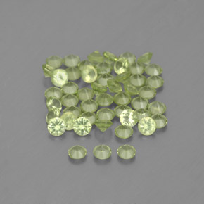Peridoto naturale verde da  ct, taglio rotondo, VVS-VS