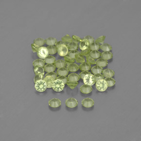 Peridoto naturale verde da  ct, taglio rotondo, VVS-VS
