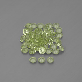 Peridoto naturale verde da  ct, taglio rotondo, VVS-VS