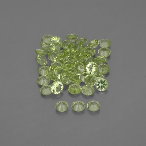Peridoto naturale verde da  ct, taglio rotondo, VVS-VS