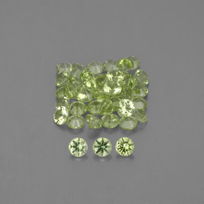 Peridoto naturale verde da  ct, taglio rotondo, VVS-VS