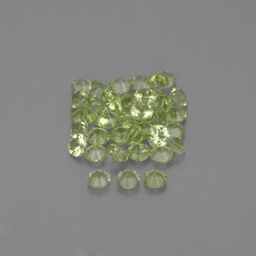 Peridoto naturale verde da  ct, taglio rotondo, VVS-VS