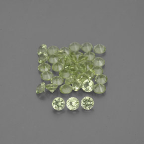 Peridoto naturale verde da  ct, taglio rotondo, VVS-VS