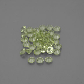 Peridoto naturale verde da  ct, taglio rotondo, VVS-VS