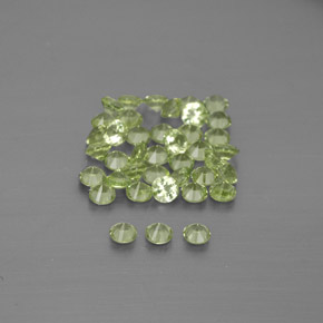 Peridoto naturale verde da  ct, taglio rotondo, VVS-VS