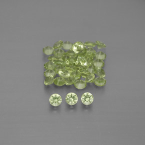 Peridoto naturale verde da  ct, taglio rotondo, VVS-VS