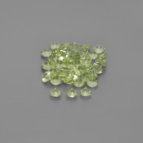 Peridoto naturale verde da  ct, taglio rotondo, VVS-VS