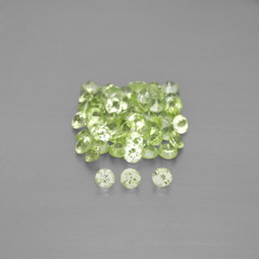 Peridoto naturale verde da  ct, taglio rotondo, VVS-VS