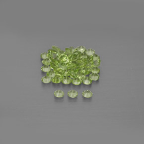Peridoto naturale verde da  ct, taglio rotondo, VVS-VS
