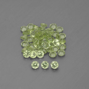 Peridoto naturale verde da  ct, taglio rotondo, VVS-VS