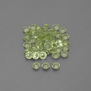 Peridoto naturale verde da  ct, taglio rotondo, VVS-VS