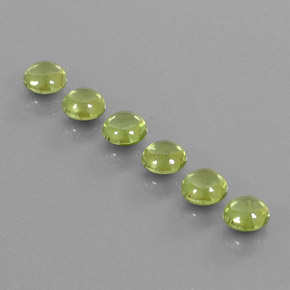 Peridoto naturale verde da  ct, taglio rotondo, trasparente