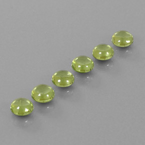 Peridoto naturale verde da  ct, taglio rotondo, trasparente
