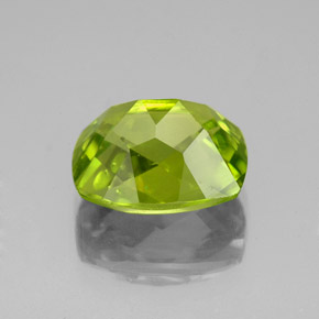 Peridoto naturale verde da 3,26 ct, taglio a cuscino, VS-SI