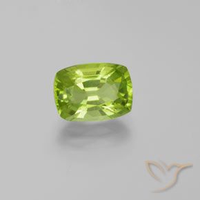 Peridoto Verde medio naturale da 2.49 ct, Cuscino, VS