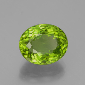 Peridoto naturale verde da 5,79 ct, taglio ovale, VS
