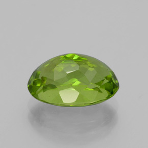 Peridoto naturale verde da 4,17 ct, taglio ovale, VS