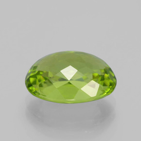 Peridoto Verde medio naturale da 4.99 ct, Taglio ovale, VS