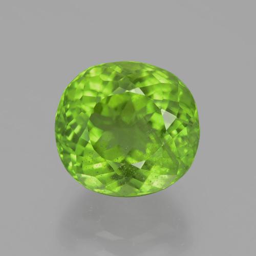 Peridoto naturale verde da 5,37 ct, taglio ovale, VS-SI