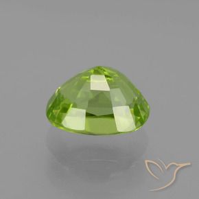 Peridoto Verde giallastro naturale da 2.18 ct, Cuscino, VS
