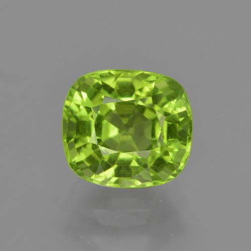 Peridoto Verde acceso naturale da 1.99 ct, Taglio a cuscino, VS