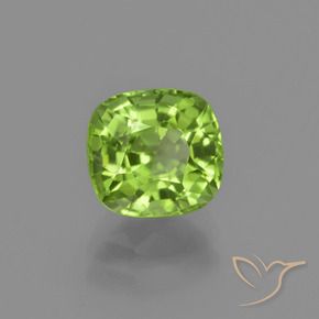 Peridoto Verde acceso naturale da 1.98 ct, Cuscino, VS