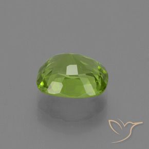Peridoto Verde giallastro naturale da 2.34 ct, Cuscino, VS