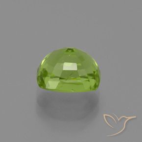 Peridoto Verde giallastro naturale da 2.59 ct, Cuscino, VS
