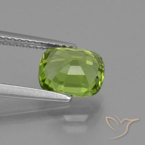 Peridoto Verde acceso naturale da 2.09 ct, Cuscino, VS