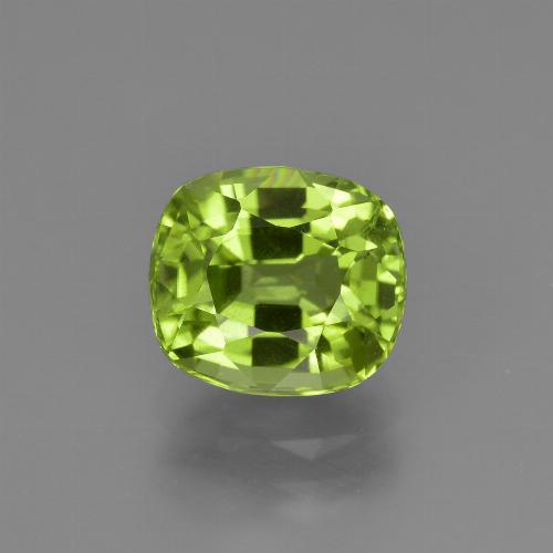 Peridoto naturale verde da 2,48 ct, taglio a cuscino, VS