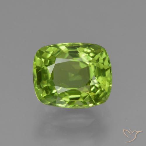 1.97ct Naturale Verde acceso Peridoto, Cuscino, VS