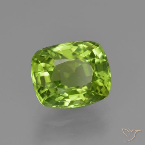 Peridoto Verde acceso naturale da 1.97 ct, Cuscino, VS