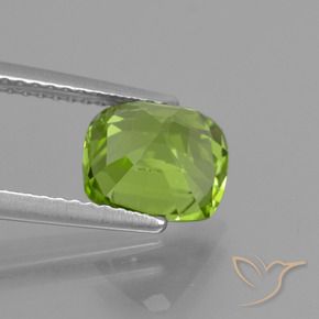Peridoto Verde medio naturale da 2.35 ct, Cuscino, VS