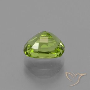 Peridoto Verde medio naturale da 2.22 ct, Cuscino, VS