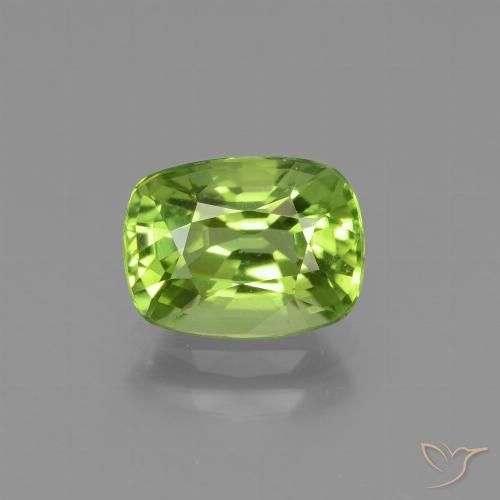 2.05ct Naturale Verde acceso Peridoto, Cuscino, VVS-VS