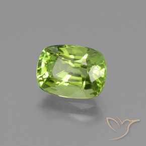 Peridoto Verde acceso naturale da 2.05 ct, Cuscino, VVS-VS