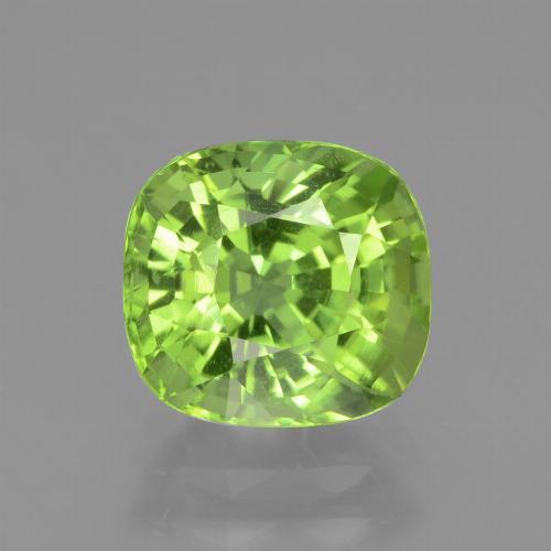 Peridoto Verde acceso naturale da 2.47 ct, Taglio a cuscino, VS