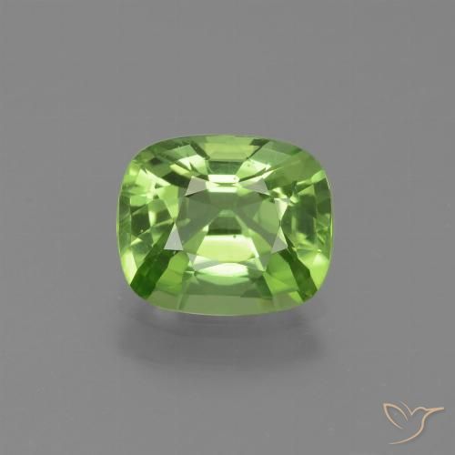 2.02ct Naturale Verde medio Peridoto, Cuscino, VVS-VS