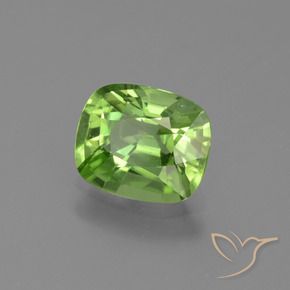 Peridoto Verde medio naturale da 2.02 ct, Cuscino, VVS-VS