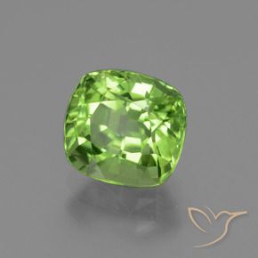 Peridoto Verde medio naturale da 2.10 ct, Cuscino, VS