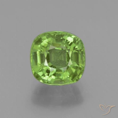 2.14ct Naturale Verde medio Peridoto, Cuscino, VS