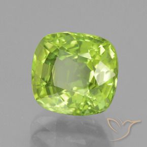 Peridoto Verde chiaro e vivace naturale da 2.61 ct, Cuscino, VS