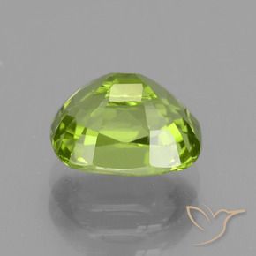 Peridoto Verde giallastro naturale da 2.38 ct, Cuscino, VS