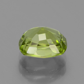 Peridoto Verde acceso naturale da 2.24 ct, Taglio a cuscino, VVS-VS