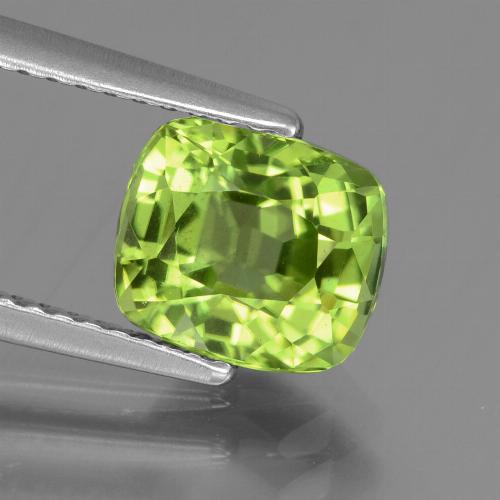 Peridoto naturale verde da 2,10 ct, taglio a cuscino, VS