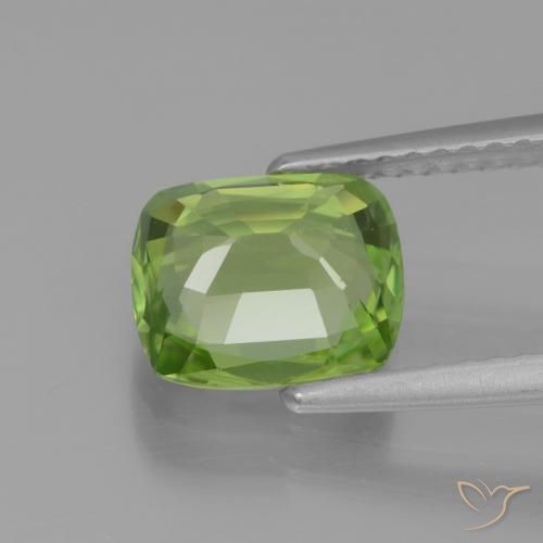 Peridoto Verde acceso naturale da 2.09 ct, Cuscino, VS