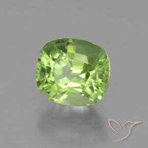 Peridoto Verde acceso naturale da 2.26 ct, Cuscino, VS