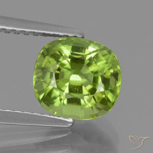 2.26ct Naturale Verde medio Peridoto, Cuscino, VS