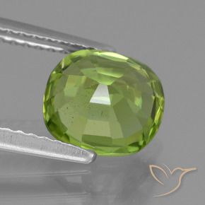 Peridoto Verde medio naturale da 2.26 ct, Cuscino, VS