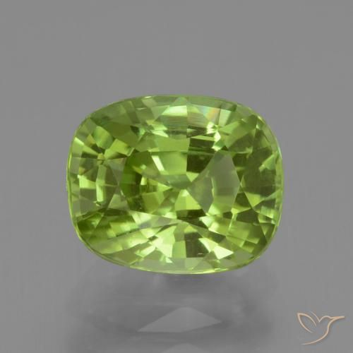 2.23ct Naturale Verde medio Peridoto, Cuscino, VS